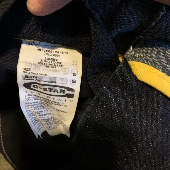 G-Star Lumber Soho Loose men’s jeans 31 x 34 - Picture 5 of 5
